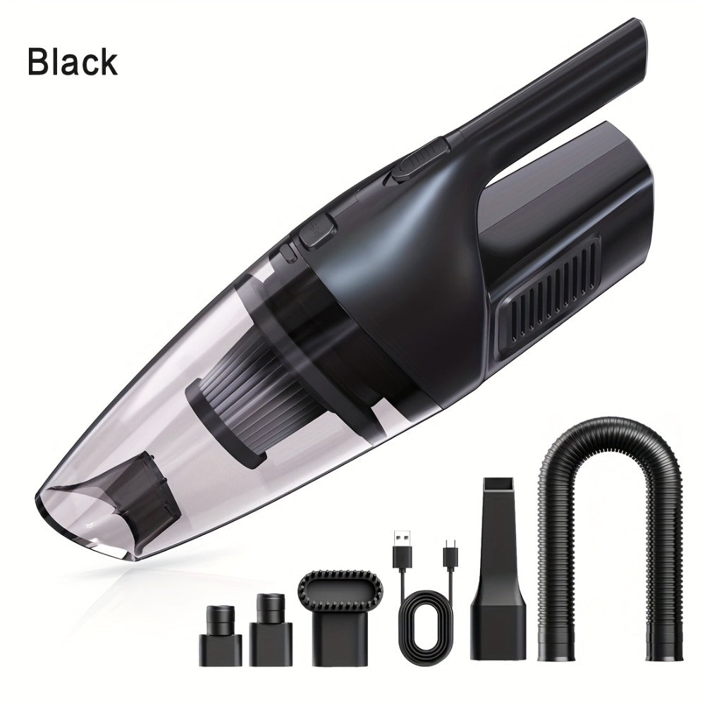 Handheld Vacuum Cleaner Cordless 200W Powerful Suction Lightweight Portable with Low Noise 40dB Crevice Tool Easy Empty Dustbin for Car Home Office Carpet Hard Floor (Black Red Black Purple)