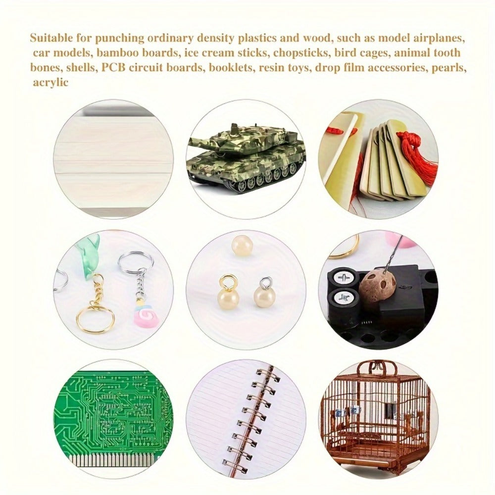 131PCS Resin Drilling Tool Set for Jewelry Making, 100 Eye Screws Gold & Silver, 8 Spiral Drill Bits, Hexagonal Pin, Tiger Pliers & Casting Mold, DIY Keychain Pendant Kit for Resin Wood Polymer Clay