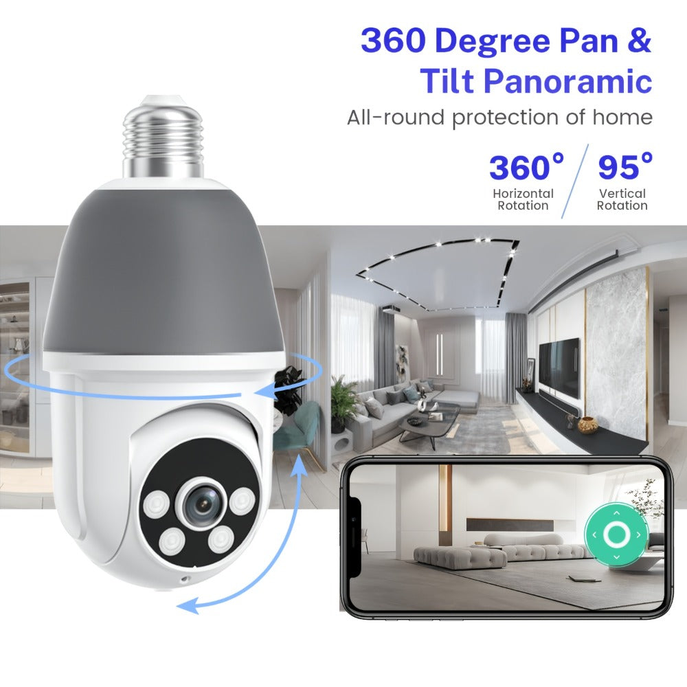 AI Auto Tracking Security Camera 360¡ã Panoramic 1920P | Infrared Night Vision Two-Way Audio 2.4GHz USB Charging | Wireless Indoor Surveillance Camera Human Motion Detection
