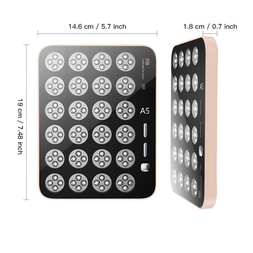 LED Light Therapy Device for Face & Body with Stand - Home Spa