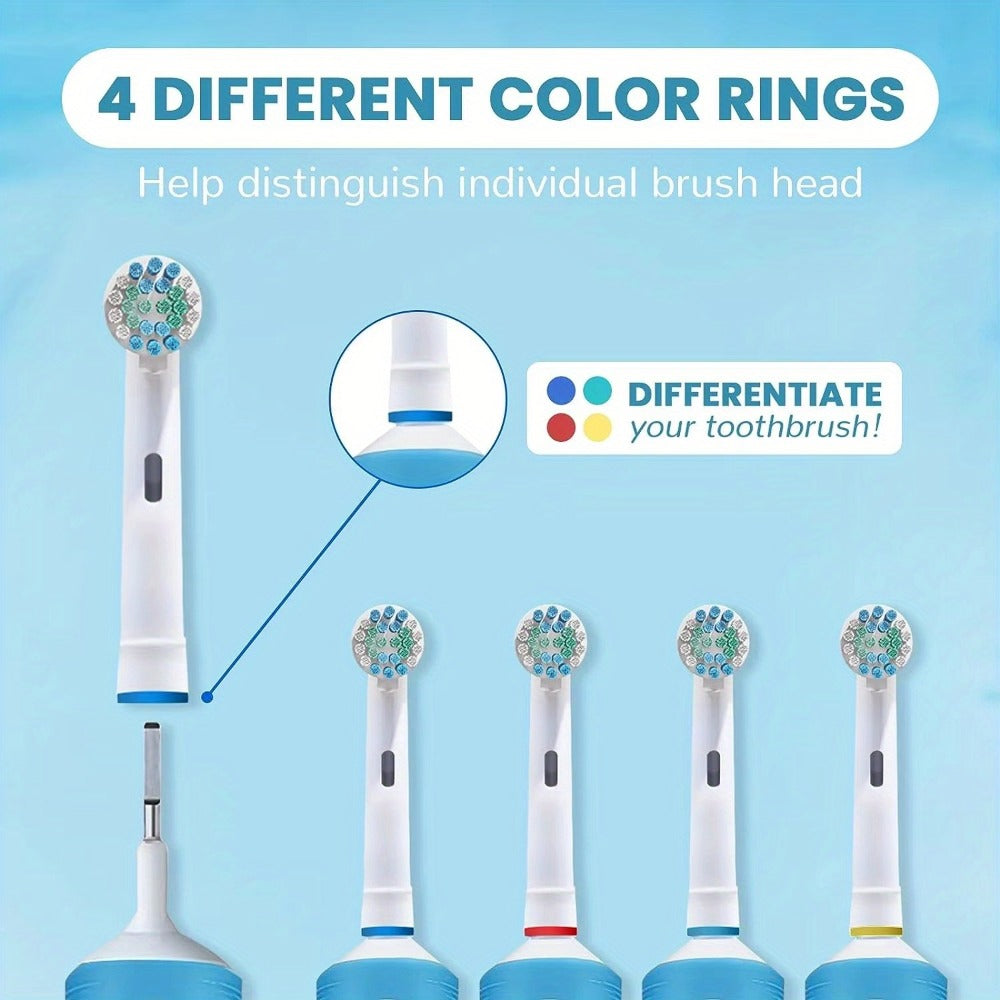 Replacement Toothbrush Heads Compatible with Oral-B Electric Toothbrush - 12 Pack Professional Brush Heads, Deep Clean Bristles, Plaque Removal, Fits Oral-B Pro, Vitality, CrossAction & Smart Series