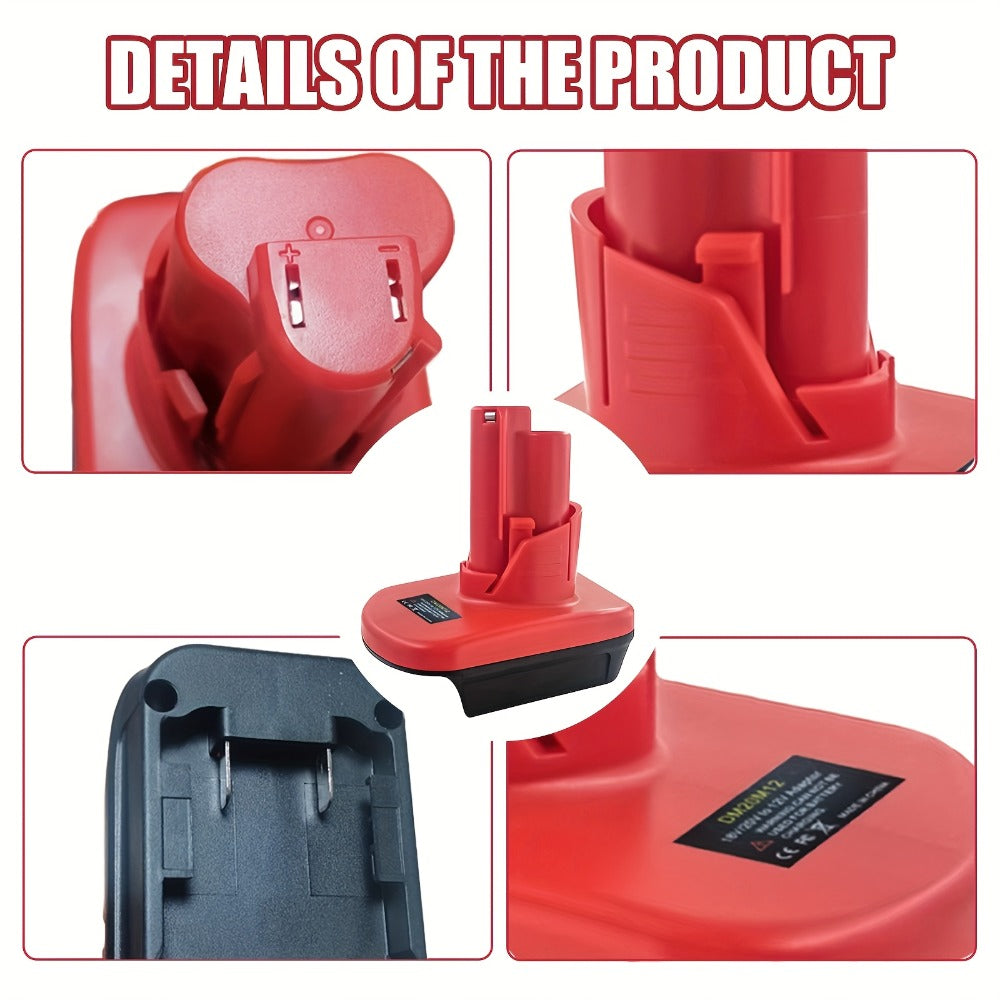 Battery Adapter Converter for Dewalt 20V & 18V Red Tools Li-ion Battery to 12V Power Tool Replacement ¨C Lithium Ion Compatible Adapter