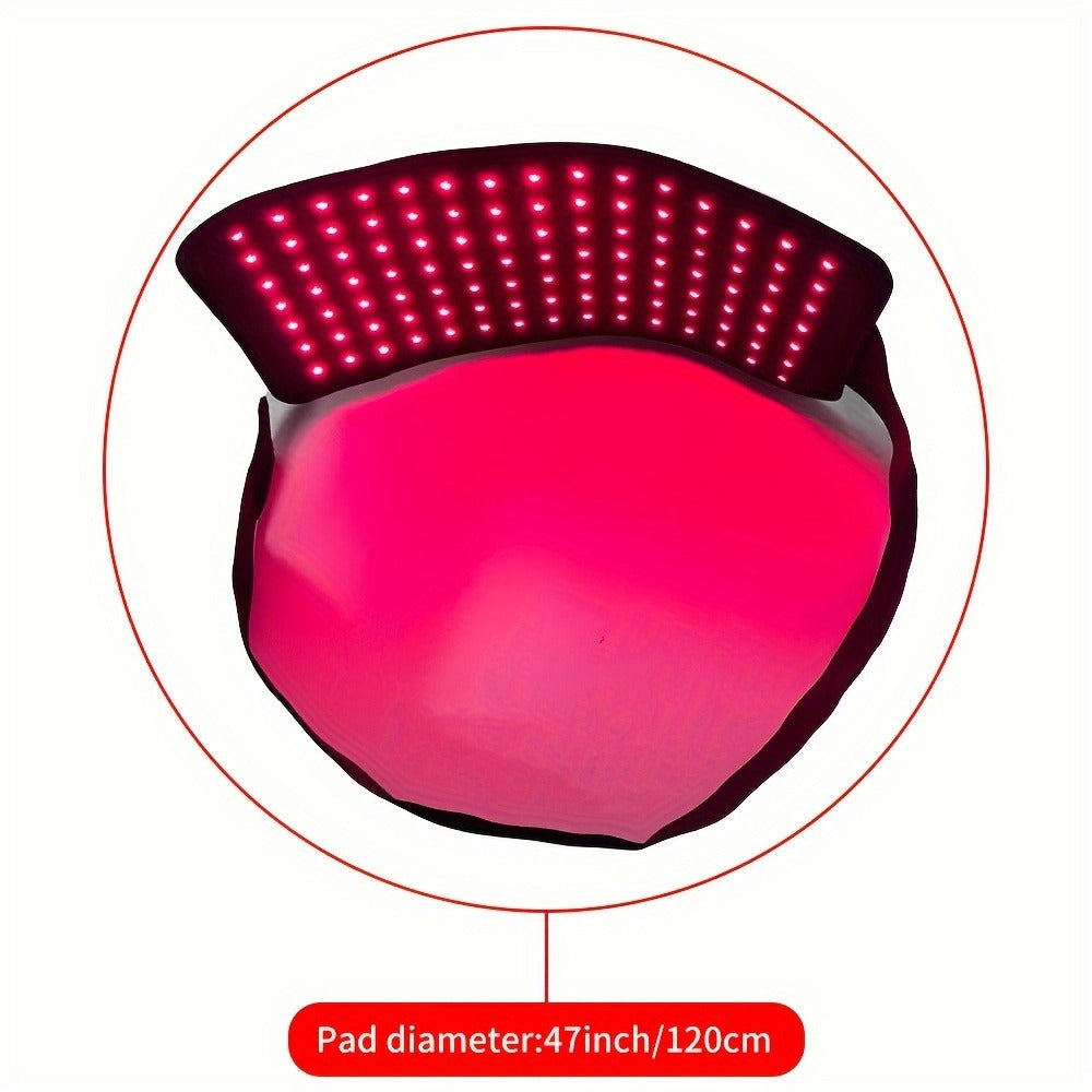 Red Light Therapy Belt 660nm 850nm Near Infrared Wrap Device for Pain Relief Muscle Recovery Arm Wrist Knee Ankle Elbow Joint Therapy Wearable LED Pad