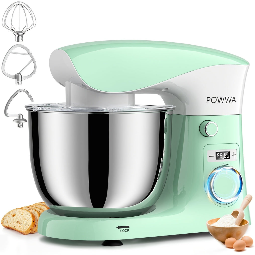 Stand Mixer 6.5 Qt Electric Kitchen Mixer 10-Speed Dough Mixer with Whisk Beater Dough Hook Dishwasher Safe Tilt-Head Food Mixer for Baking Bread Cake Cookie