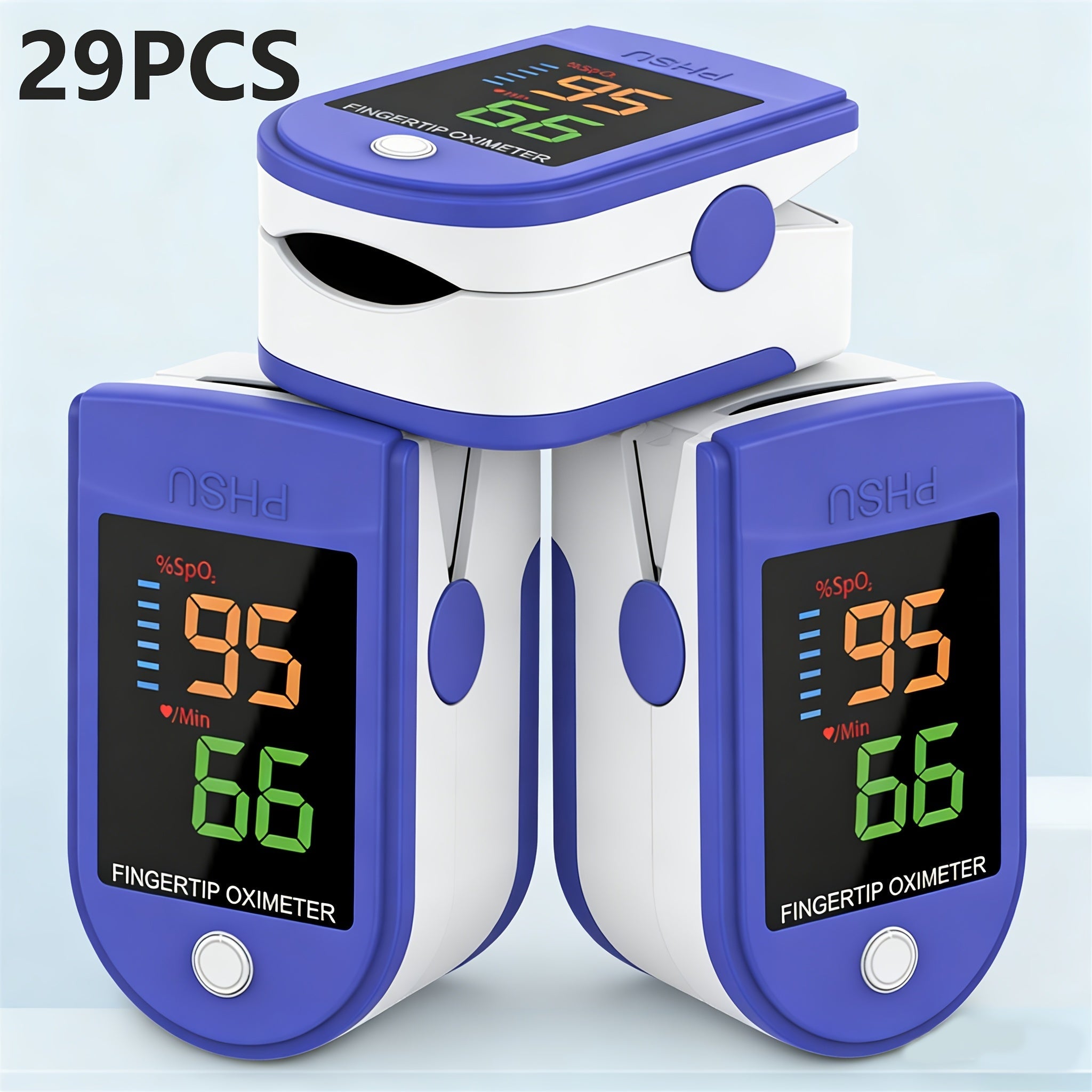 Finger Pulse Oximeter with Large Display, Athletic & Aviation Grade Blood Oxygen Saturation Monitor, Accurate SpO2 & Heart Rate Meter for Sports Fitness Home Health Monitoring ¨C Available in Sets