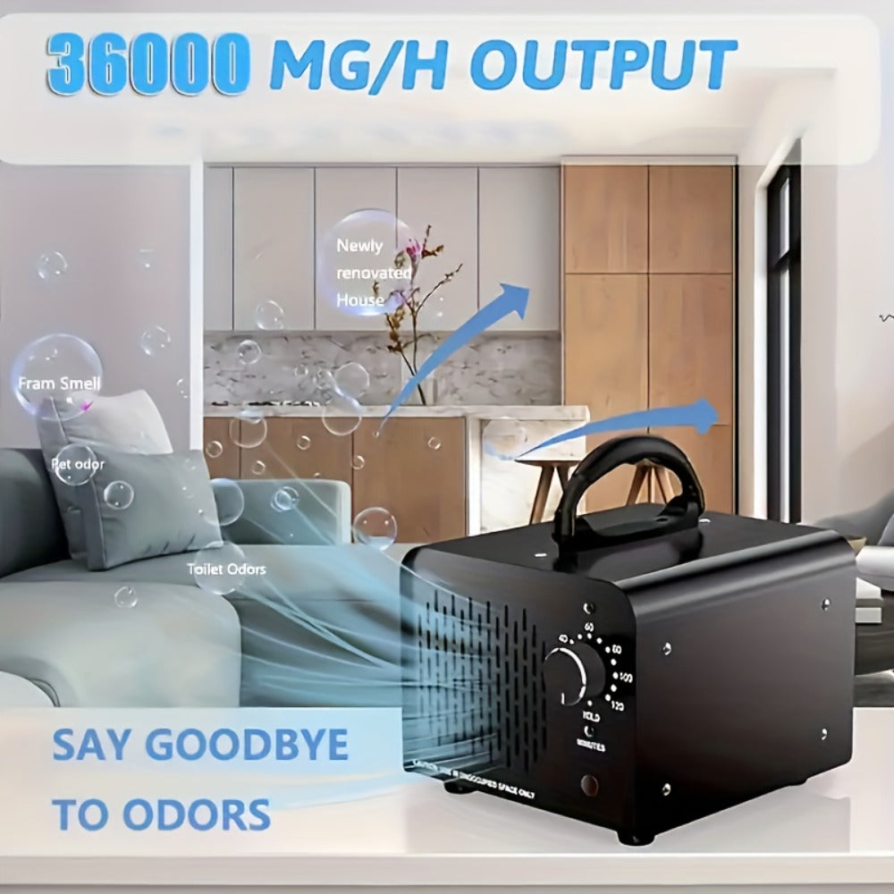 Ozone Generator Commercial 36000mg/h ¨C O3 Air Purifier Deodorizer Ionizer with Timer & Humidity Display, Covers 3230 Sq Ft, Removes Smoke Pet Paint Odors for Home Bedroom Office