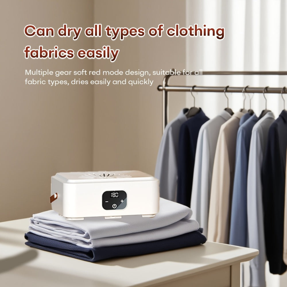 Foldable Clothes Dryer Smart Touch Screen Two-Speed Control Timer Function with Dry Bag Quick Drying Compact Design for Apartments Dorms RVs Home Upgraded Economic