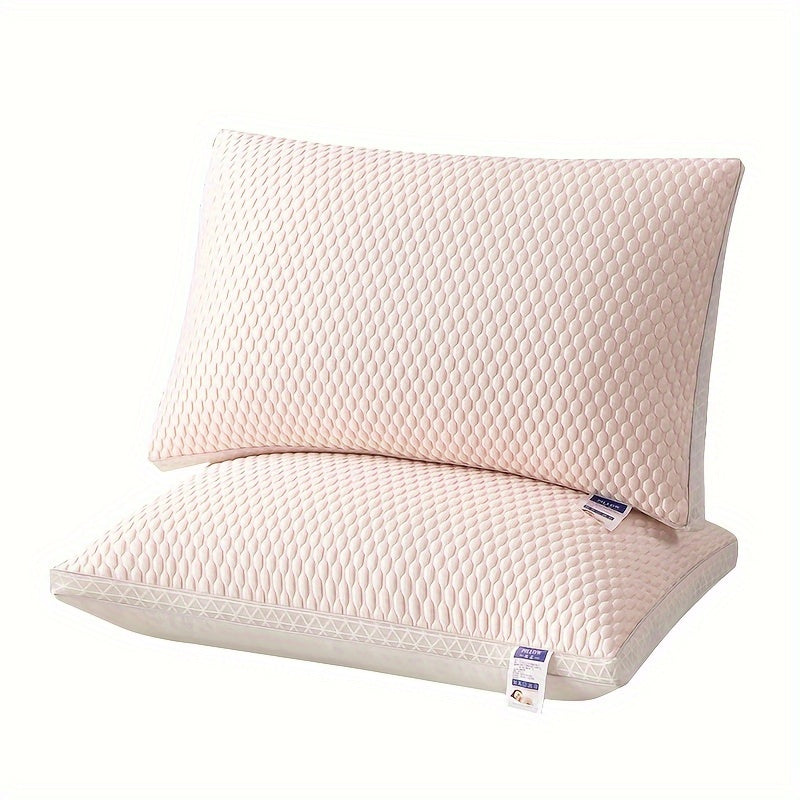 Bed Pillows Set of 2 - Soft Hotel Quality Sleeping Pillow with Neck Support, Cooling Comfort Polyester Fill for Home Bedroom Dorm, Standard Size Sleep Pillow - Blue Gray Pink Indigo