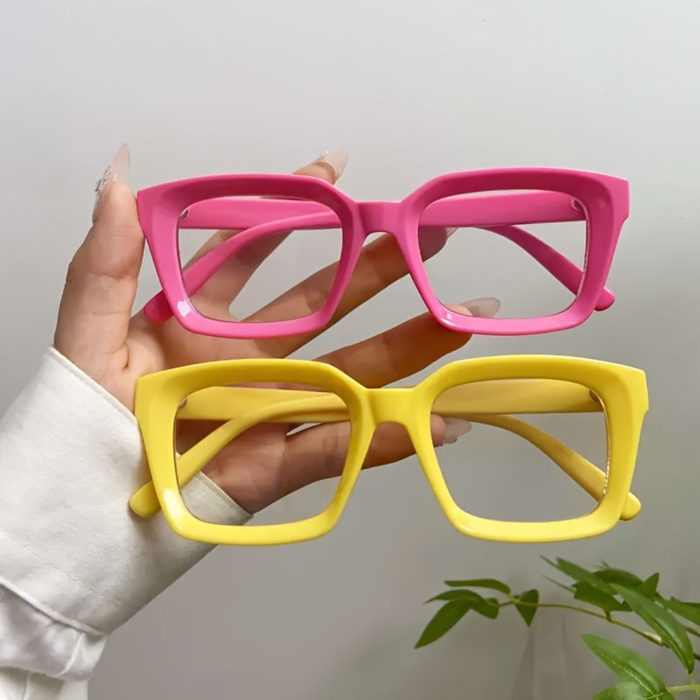 5pcs Candy Color Square Anti-Blue Light Glasses ¨C Unisex Party Eyewear for Women & Men