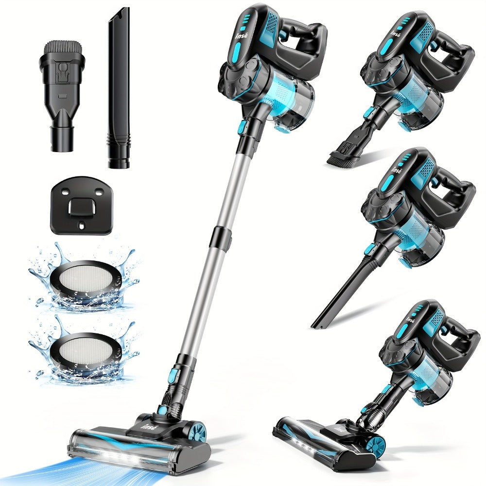 Handheld Vacuum Cleaner Cordless 29KPA Strong Suction for Pet Hair, LED Nozzle Portable Stick Vacuum for Carpet Hard Floor Car Interior Home Auto Multi-Attachment Lightweight Design