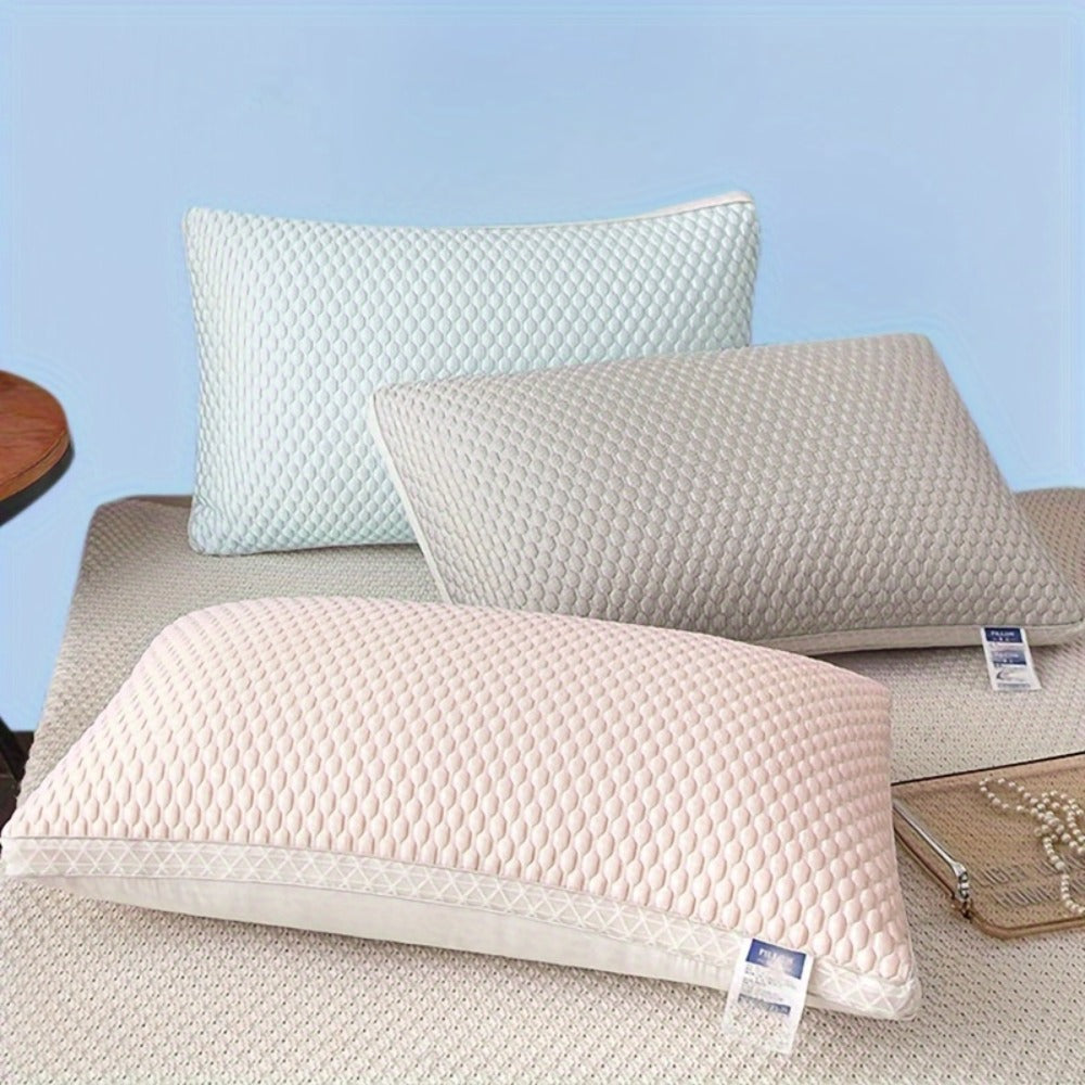 Bed Pillows Set of 2 - Soft Hotel Quality Sleeping Pillow with Neck Support, Cooling Comfort Polyester Fill for Home Bedroom Dorm, Standard Size Sleep Pillow - Blue Gray Pink Indigo