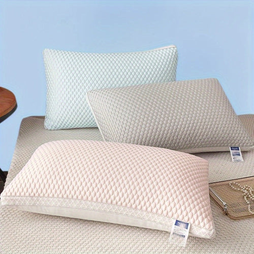 Bed Pillows Set of 2 - Soft Hotel Quality Sleeping Pillow with Neck Support, Cooling Comfort Polyester Fill for Home Bedroom Dorm, Standard Size Sleep Pillow - Blue Gray Pink Indigo