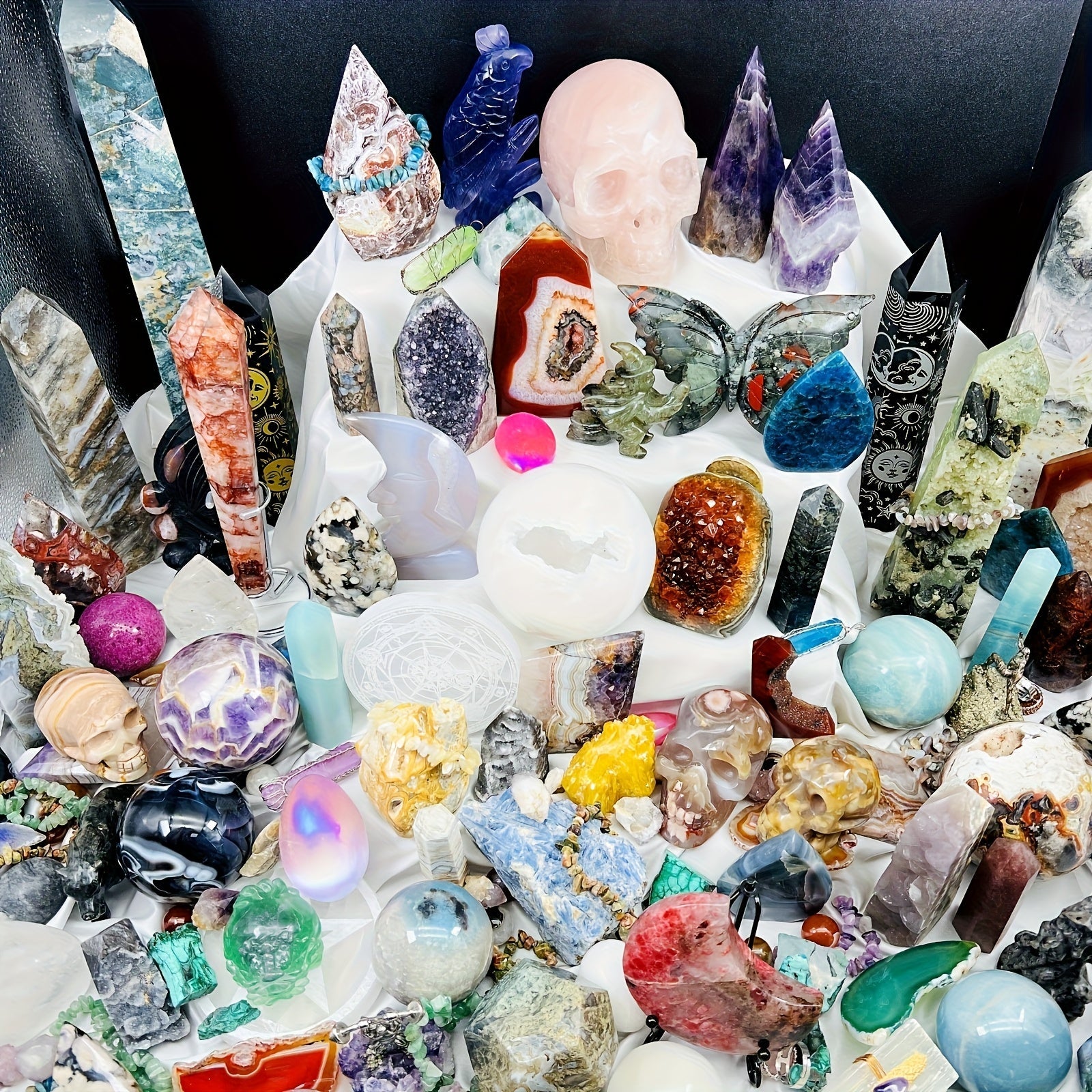 Bohemian Luxury Crystal Collector Box Gift Set - Romantic Home Decor & Holiday Gift for Parents, Friends | Christmas, Valentine's Day, Mother's Day