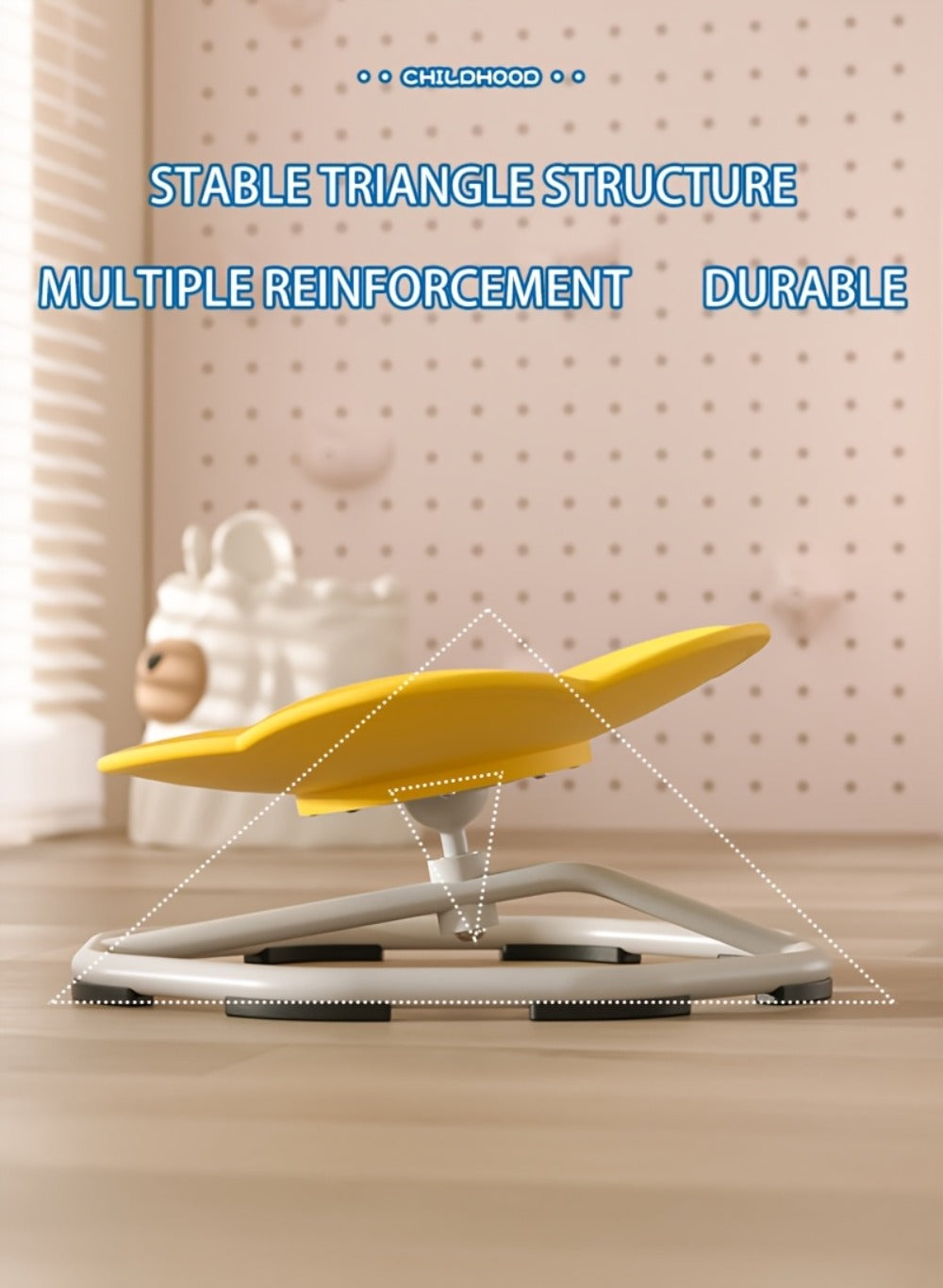 Sensory Spinning Chair for Kids with Autism & ADHD, Ages 3-18, 220LBS Capacity Swivel Sit and Spin Chair to Improve Focus & Body Balance, Calming Sensory Toy for Teens, Indoor Outdoor No Assembly