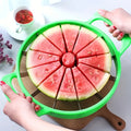 Stainless Steel Watermelon Cutter Slicer - One-Motion Core & Slice Tool, Reusable Fruit Separator for Kitchen