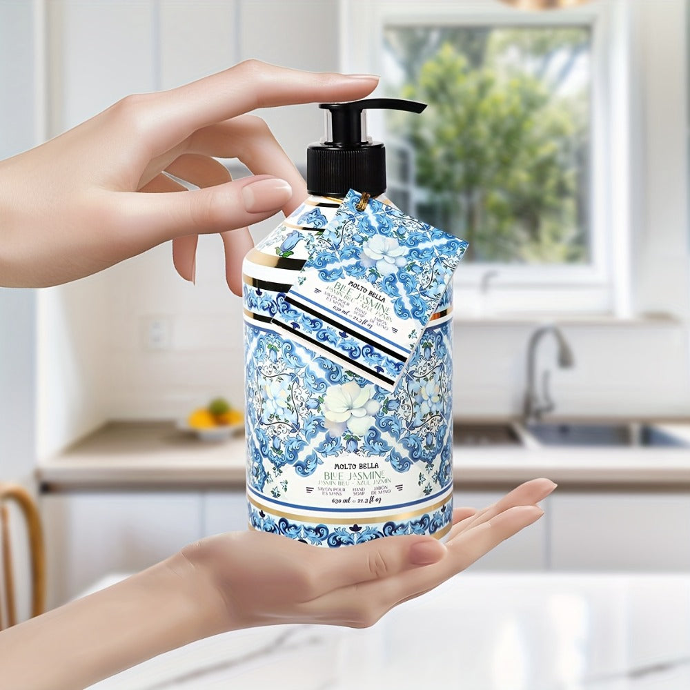 Liquid Hand Soap with Floral Press Bottle ¨C 21.3 fl oz, Moisturizing Scented Hand Wash in Lavender, Grapefruit, Jasmine, Coconut Shea & More