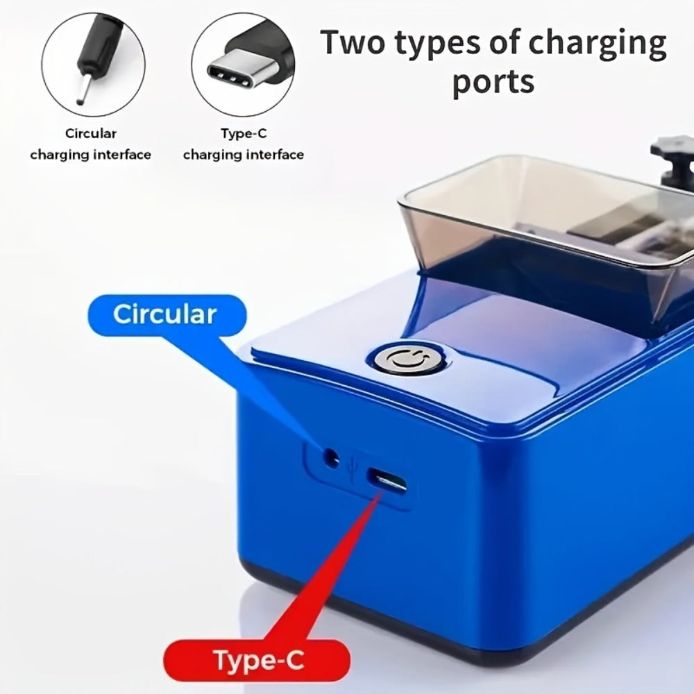 Electric Cigarette Rolling Machine USB Rechargeable Automatic Cigarette Roller 2-Second Rapid Roll High Power Motor Stainless Steel Durable Portable Tobacco Injector Black Blue