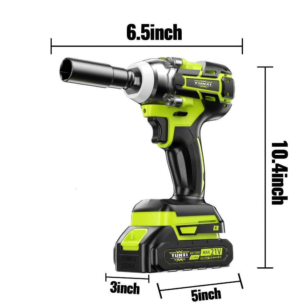 Cordless Impact Wrench Brushless Motor 3-in-1 High Torque ¨C Rechargeable Battery, Lightweight Design, Variable Speed, for Car Repair, Auto Mechanic, Construction, Workshop & Household Maintenance ¨C Multiple Battery & Accessory Configurations