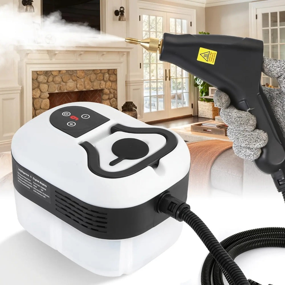 Portable Steam Cleaner High Pressure High Temperature with 3 Brush Heads Handheld Steam Cleaner for Bathroom Kitchen Furniture Car Home Cleaning Grout Tile Sofa Mattress Gift for Mom