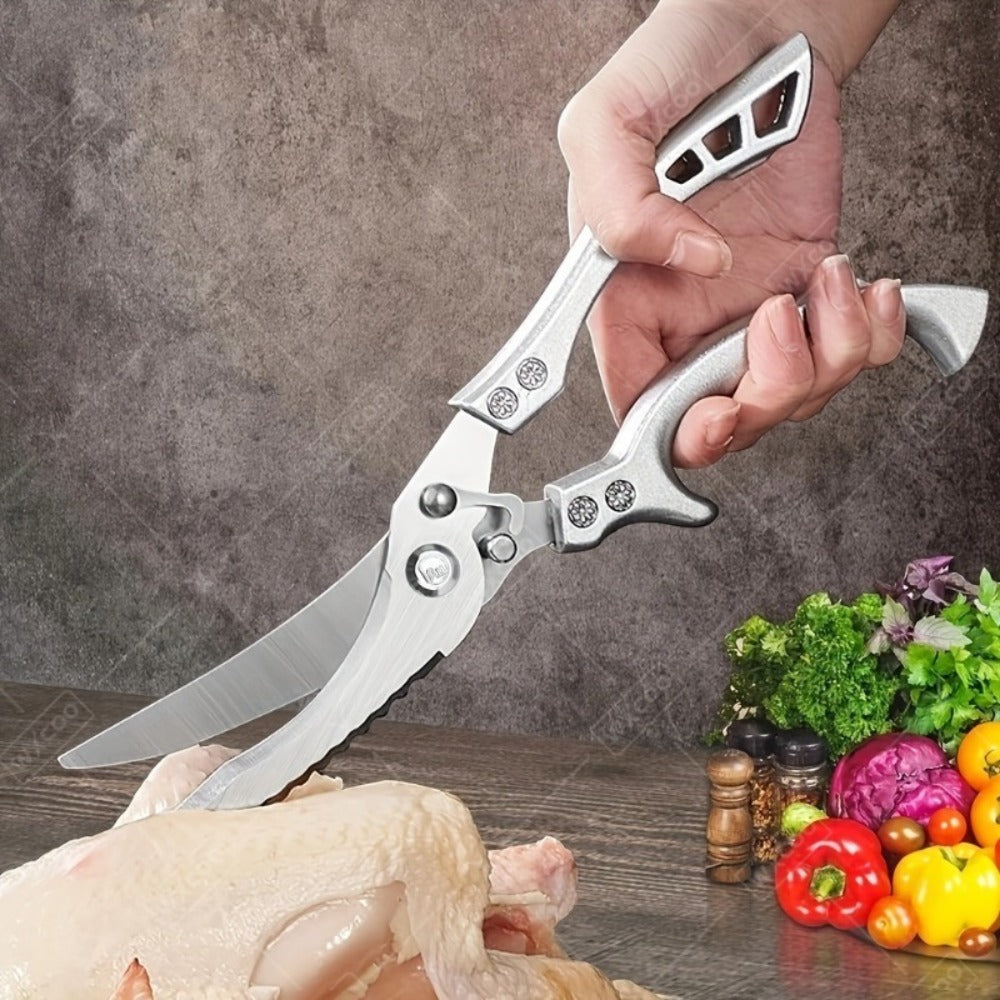 Chef Knife Set 8 PCS Professional Kitchen Knives - Stainless Steel Forged Blade, Boning Knife, Butcher Knife & Kitchen Scissors, Ultra-Sharp Full Tang Design