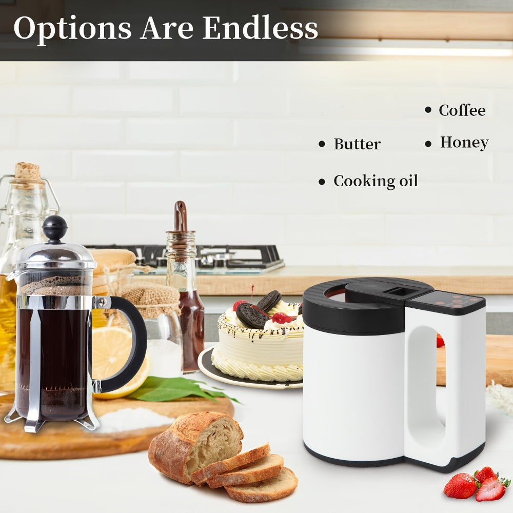 Herbal Oil Infusion Machine & Decarboxylator All-in-One Butter Tincture Maker with Food Grade Stainless Steel Canister ¨C Easy Herb Infuser for Oils Butters & Tinctures with Recipe Book