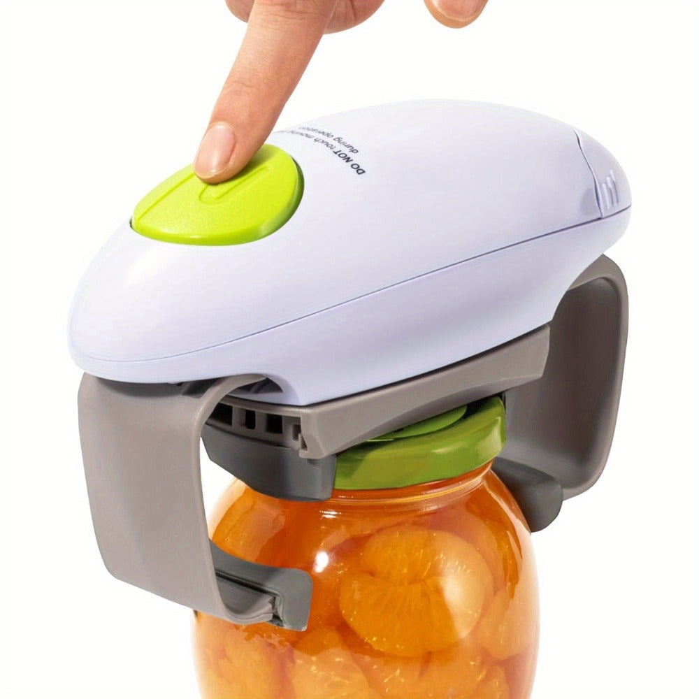 Electric Jar Opener One Touch Automatic ¨C High Torque Battery Operated Jar Lid Opener for Seniors, Arthritis, Weak Hands, Women & Chefs | Hands-Free Kitchen Gadget Gift