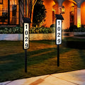 Solar Column Sign Light LED Address Sign Light Outdoor - Automatic Dusk to Dawn Solar Powered Post Light for Home Driveway Gate Lawn Floor Yard, No Wiring Waterproof Commercial Address Identification Light