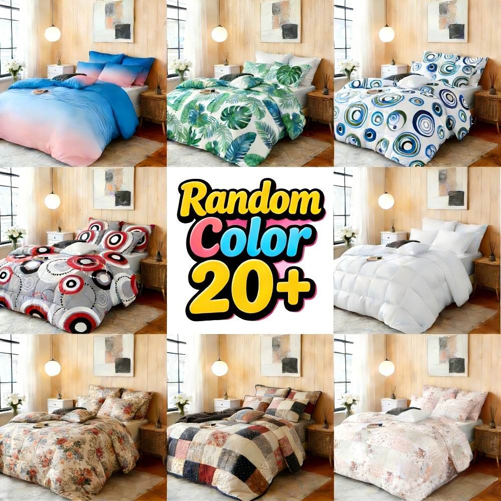 Comforter Set 2-3 Piece Rhombus Grid Luxury - Soft Lightweight Breathable Oversized Bedding Set with Pillowcases, All Season Twin Queen King, 24 Colors Available