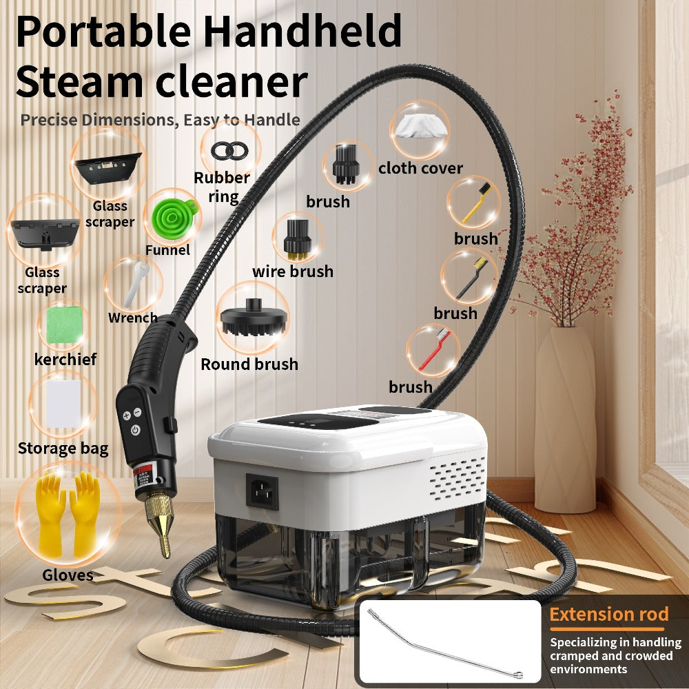 Portable Steam Cleaner High-Temperature High-Pressure Handheld Steamer for Home, Carpet, Tile & Grout Cleaning ¨C 9-Speed Adjustable, 3 Models: Basic, Upgraded & Smart