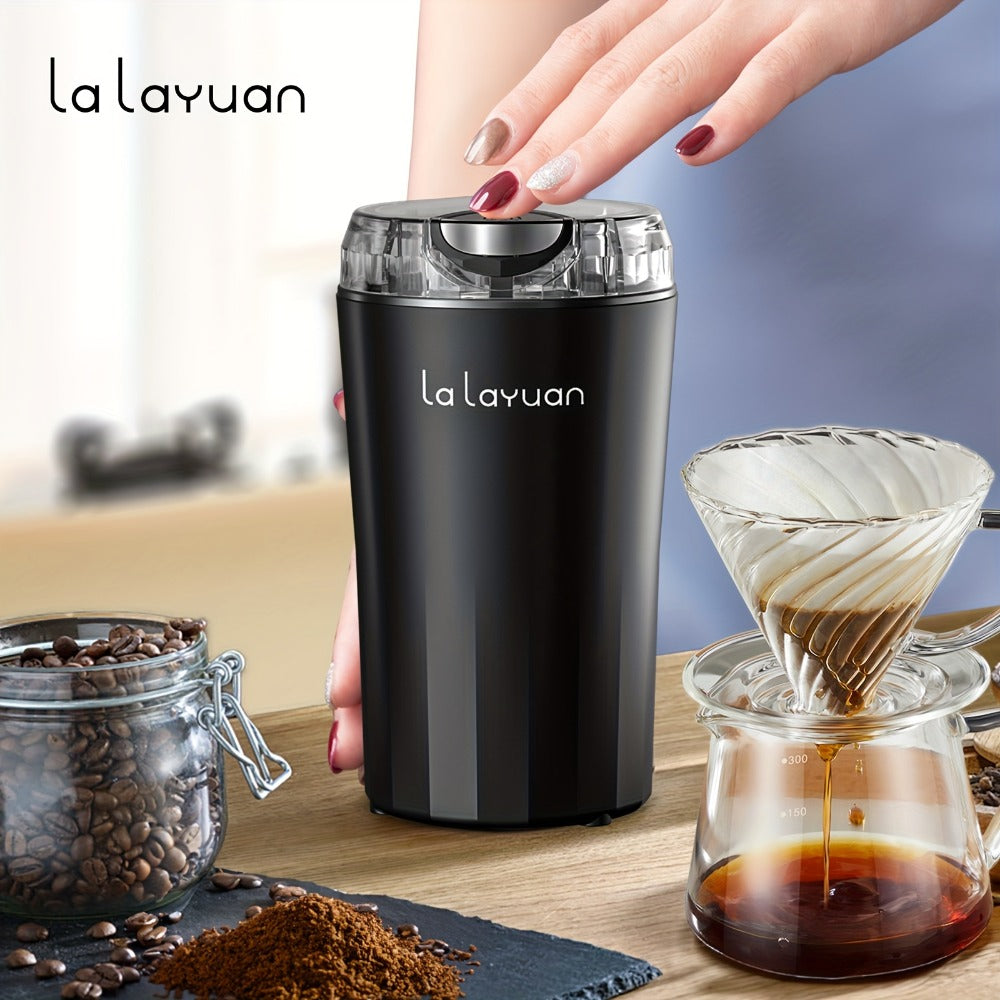Coffee Bean Grinder Electric 200W Powerful Motor Stainless Steel Chamber Ultra-Fine Blade Grinder One-Touch 12 Cups Multi-Purpose for Spices Nuts Grains 110V US Plug