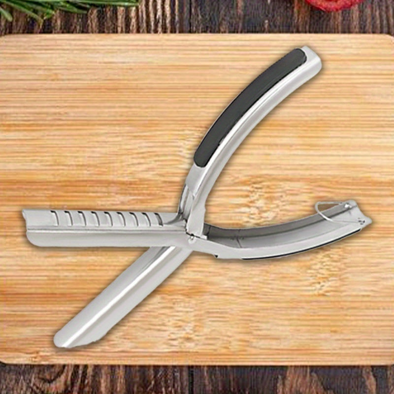 BBQ Rib Membrane Remover Tool Stainless Steel Rib Peeler with Ergonomic Handle, Food Grade Manual Rib Prep Kitchen Gadget for Grilling, Smoking, Home Cooks and Professional Chefs