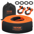 Tow Strap Recovery Kit 3 Inch x 30 ft 36000 lbs Breaking Strength Triple Reinforced Loop Protective Sleeves D-Ring Shackles Storage Bag for Truck Jeep SUV ATV Off Road
