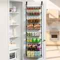 Over-the-Door Metal Organizer Rack 6 & 8 Tier ¨C Pantry Storage, Spice Rack, Kitchen Cabinet Organizer, Holds Up to 80 Lbs