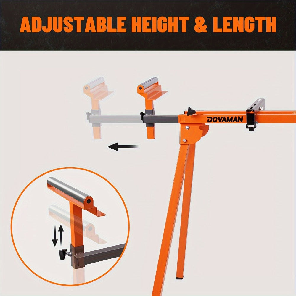 Miter Saw Stand with 78-1/8¡± Sliding Rail ¨C 3-Step Quick Fold, 22LB Lightweight, 330LB Capacity, Universal Fit for DeWalt Makita Bosch & Most Miter Saw Brands