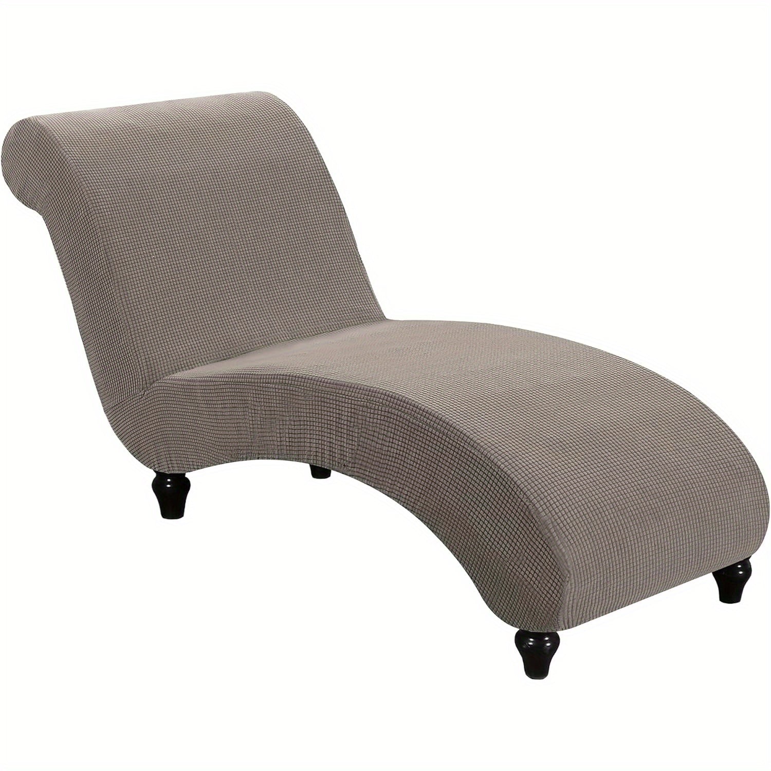 Chaise Lounge Cover Stretch Slipcover Jacquard Fabric Chair Sofa Protector for Living Room Bedroom Machine Washable Multi-Color