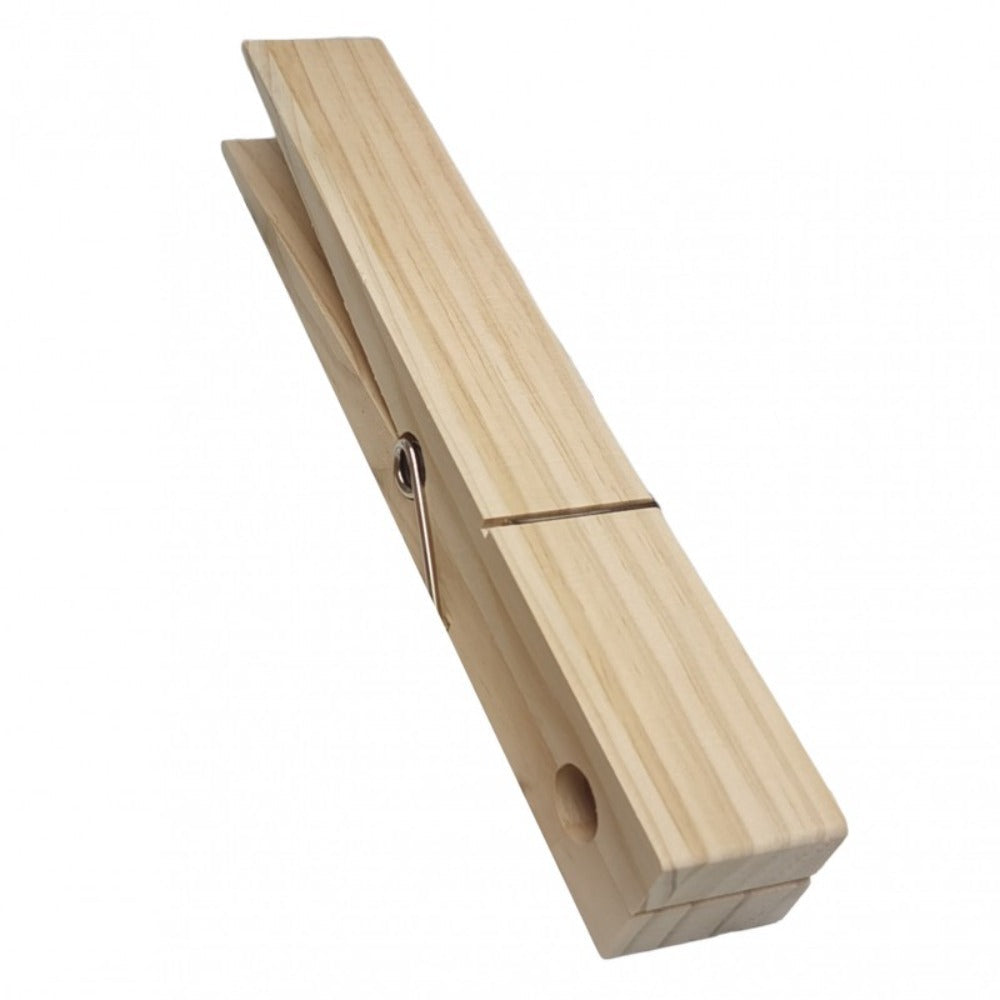 Wooden Clothespins Heavy Duty Laundry Clips - Oversized Clothes Pins for Bathroom, Kitchen & Outdoor Drying, Rust-Resistant Wood Towel Clip