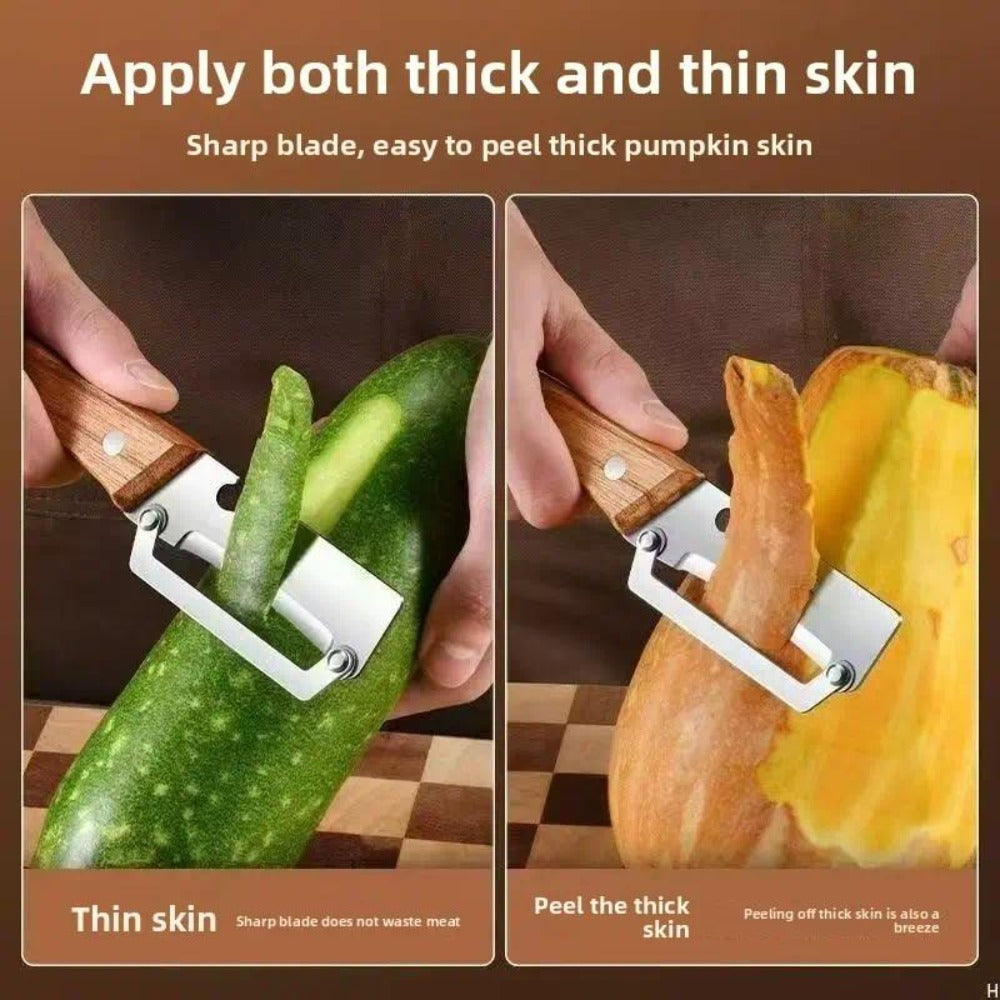 Fruit Peeling Knife Set 2pcs ¨C Heavy Duty Stainless Steel Pineapple Eye Remover & Sugar Cane Rind Cutter, Multi-Purpose Kitchen Prep Tool for Home Canning, Fruit Platters & Gift Baskets