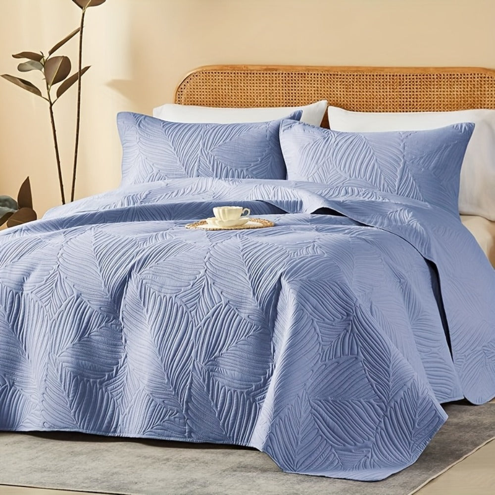 Quilt Set 2-3pcs ¨C Lightweight Microfiber Bedspread Coin Pattern Coverlet All Seasons Twin Full Queen King Cal King