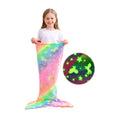 Mermaid Tail Sleeping Bag Blanket for Kids & Adults - Soft Flannel 200GSM Anti-Kick Cozy Bed Cover, Fun Novelty Bedding for Girls Boys Sleepovers Camping, 5 Colors: Green Red Blue Purple Yellow