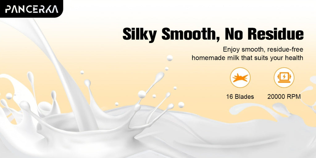 Nut Milk Maker Machine One-Touch Automatic - Multifunctional Plant-Based Milk Blender for Homemade Almond, Oat, Soy & Coconut Milk, High Capacity Countertop Blender for Dairy-Free Living