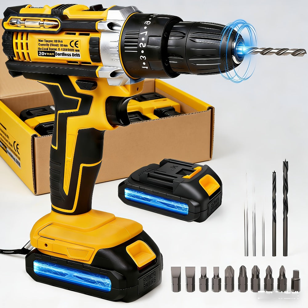 Cordless Impact Wrench 1/2 Inch Brushless ¨C 450N.m 259Ft-lbs High Torque Impact Gun, 3300RPM Variable Speed, 12 Sockets, Fast Charger & Dual Battery Options for Auto Repair & Home Use