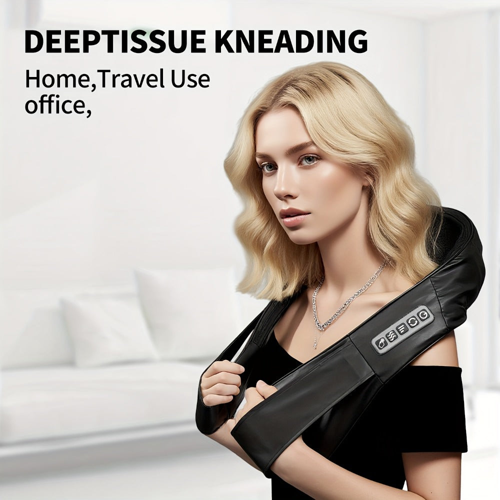 Acupressure Massager ¨C Electric Acupoint Deep Kneading Neck & Shoulder Massager for Back, Waist, Legs, Feet & Muscles, Portable Full Body Relief Device, Ideal Gift for Parents, Seniors, Men & Women
