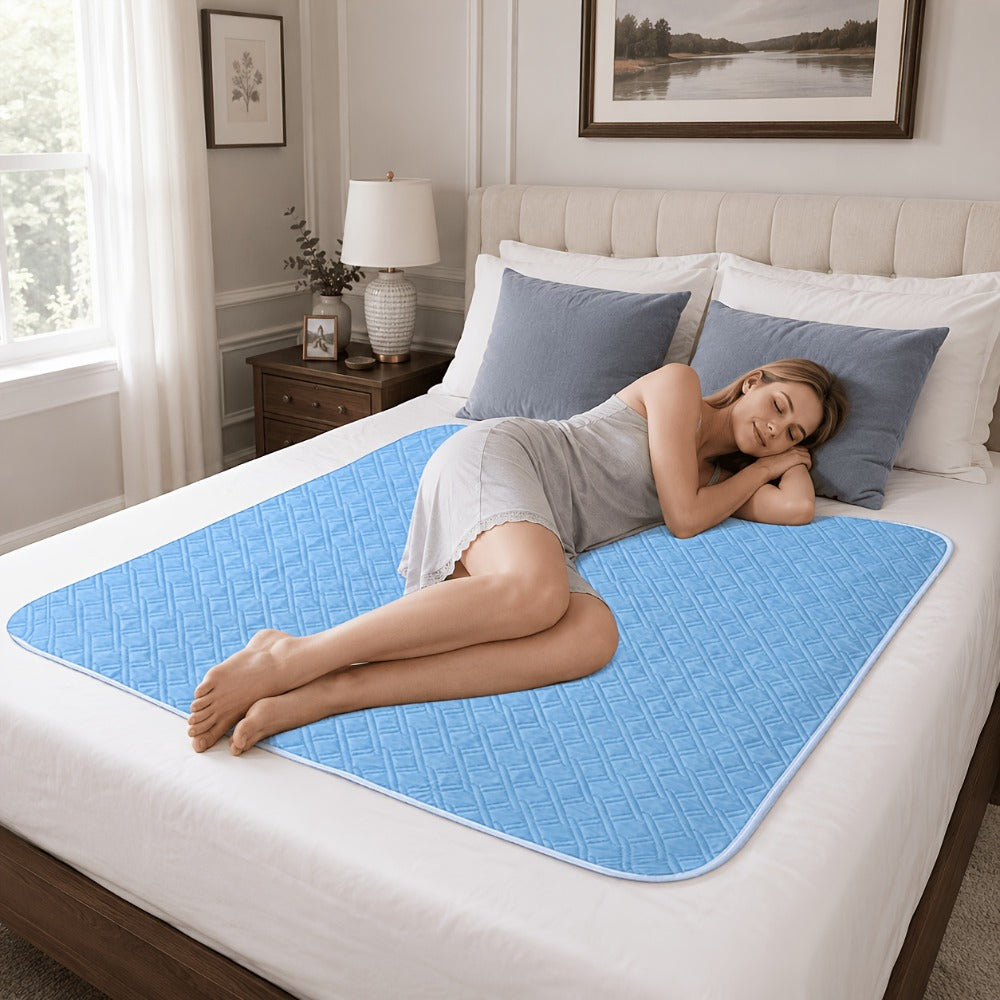 Washable Incontinence Pad Leak Proof Mattress Protector Reusable Cotton Bed Pad for Seniors Elderly Teens Menstruation Quilted Underpad Multiple Sizes