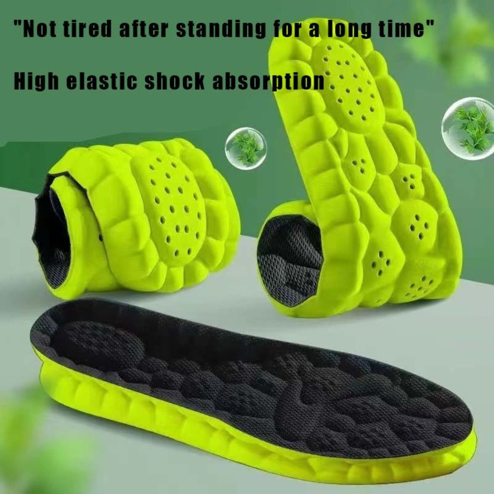 Shoe Insoles for Men & Women - 4 Pairs Cushioning Inserts Ultra-Soft Foam Footbed, Sweat-Proof Arch Support, Cloud Feel Comfort for Sneakers, Boots & Casual Shoes (Sizes 35-46)