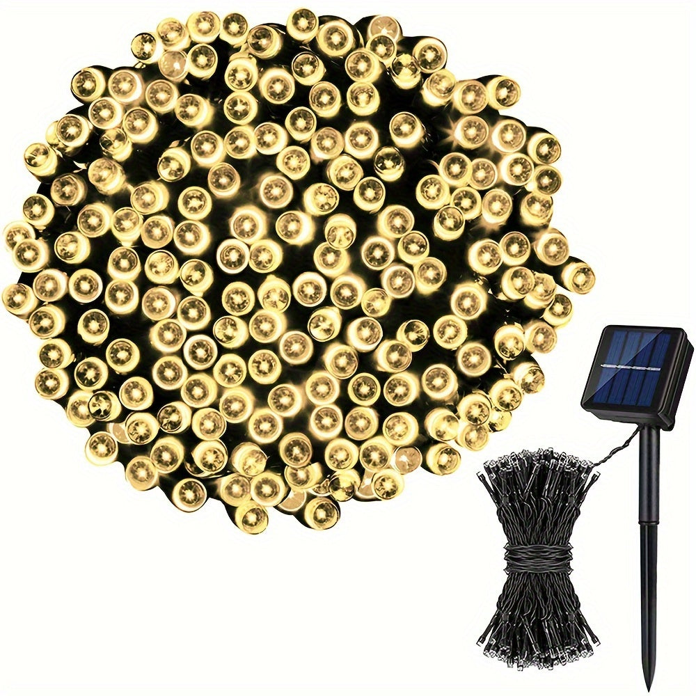 Solar LED Fairy String Lights IP65 Waterproof ¨C 40FT or 80FT with 8 Lighting Modes for Independence Day, Christmas, Wedding, Garden & Yard ¨C White, Warm White, Multi Color, Purple, Orange & Blue