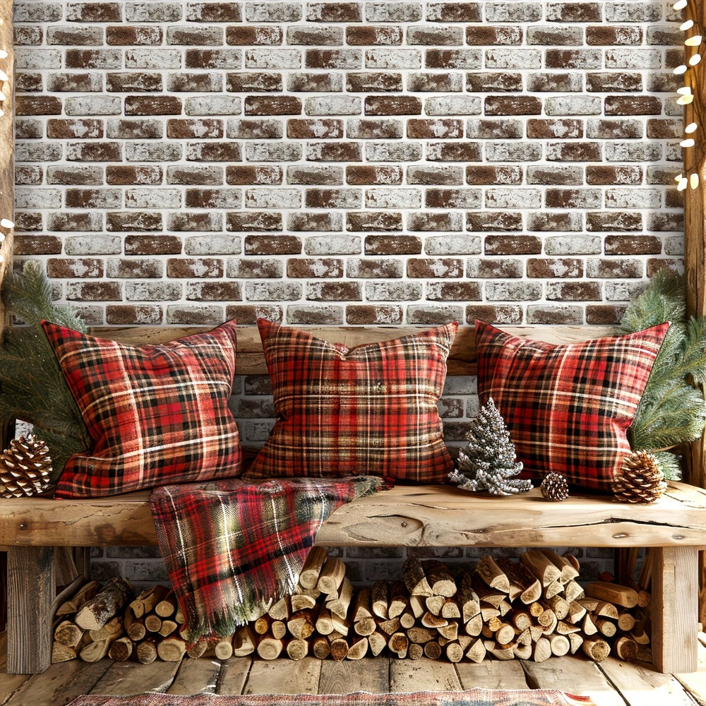 Peel and Stick Brick Wall Panels 3D Faux Brick Tiles 20 Sheets - Self-Adhesive PVC Realistic Texture, No Grout Needed, Waterproof & Heat Resistant for Kitchen Backsplash Fireplace Living Room Bedroom