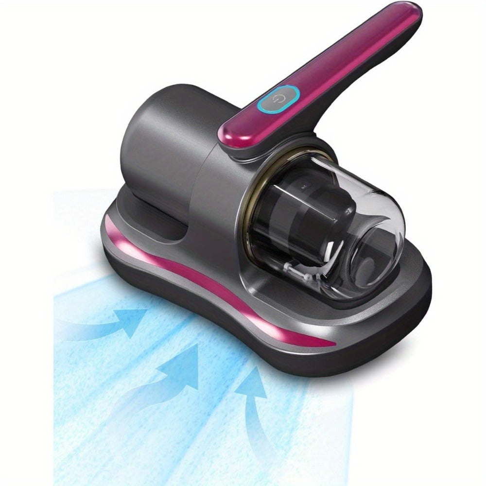 Cordless Mattress Vacuum Cleaner Handheld Bed Vacuum for Dust Mites, Allergens & Pet Hair - Portable Wireless Upholstery Vacuum for Mattress, Sofa, Carpet & Bedding, Lightweight Easy to Use, Purple