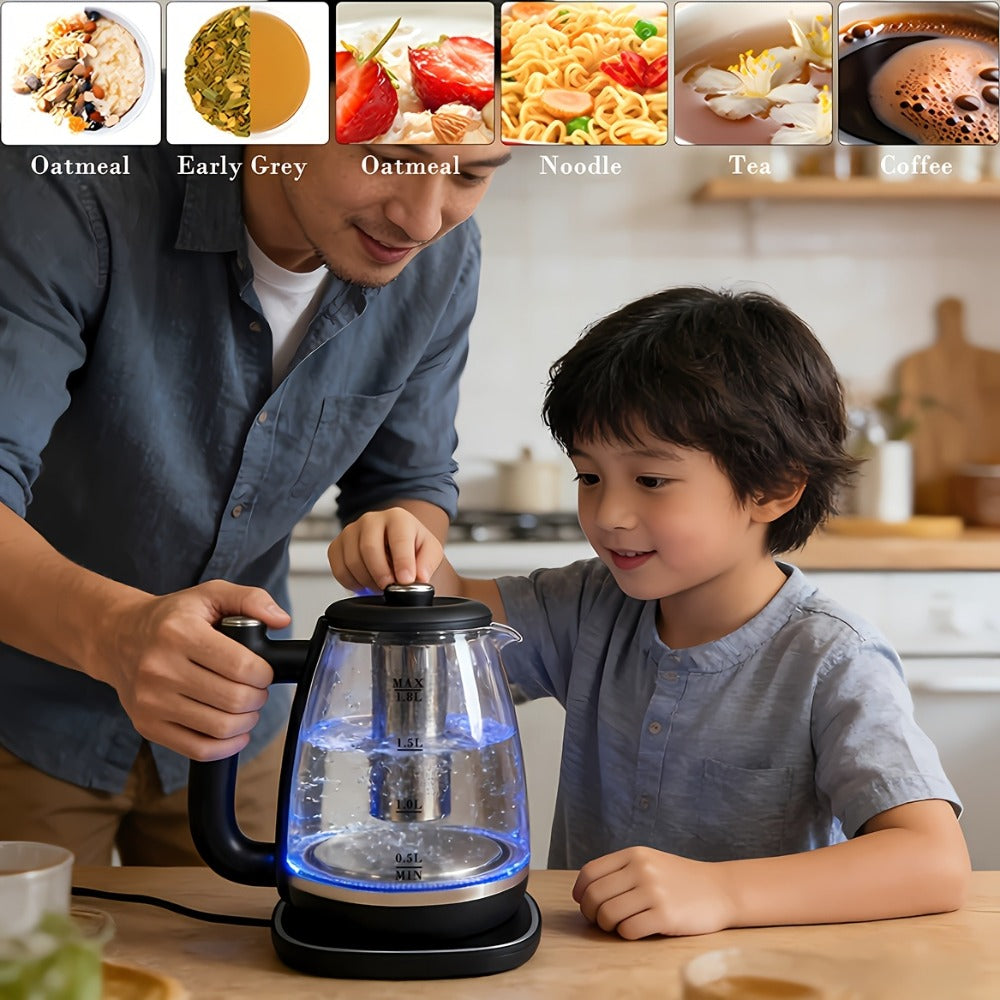 Electric Kettle 1.8L Stainless Steel ¨C Fast Boil with Auto Shut-Off, Boil-Dry Protection, Removable Filter & 360¡ã Swivel Base, BPA-Free Hot Water Kettle for Tea, Coffee & Baby Formula