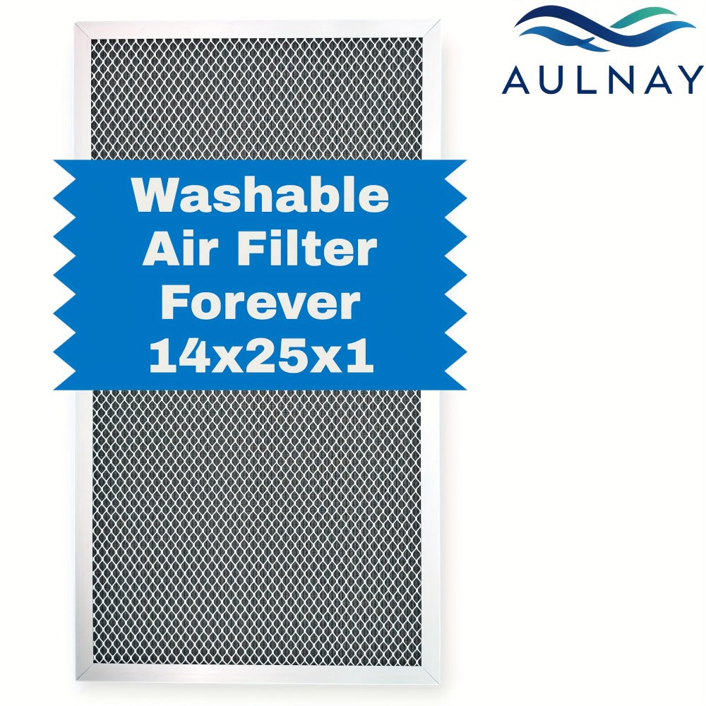 Washable Electrostatic HVAC Air Filter MERV 8 Lifetime Reusable, 6-Layer Filtration MPR 600 FPR 5, Increases Airflow, Healthier Indoor Air for Home and Office, Multiple Sizes Available