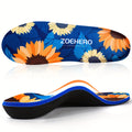 Arch Support Insoles for Men & Women - Heavy Duty Flat Feet Shoe Inserts for All-Day Standing, Running, Walking & Work Boots - Deep Heel Cup, Shock Absorption, 10 Sizes No Trimming Needed
